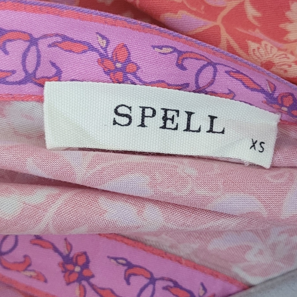 SPELL Sunshine Bandit Gown in Cayenne Size XS - Picture 14 of 16